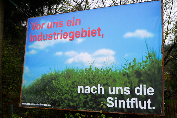 Plakat der Bürgerinitiative schönesNatbergen